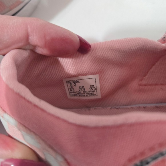 Toddler Vans off the Wall shoes size 9. Pink checkered - Picture 5 of 5